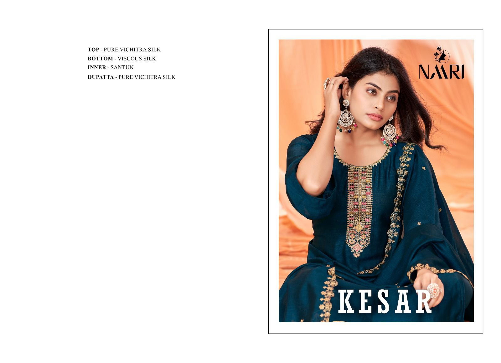 Kesar By Naari Vichitra Silk Designer Salwar Suits Catalog